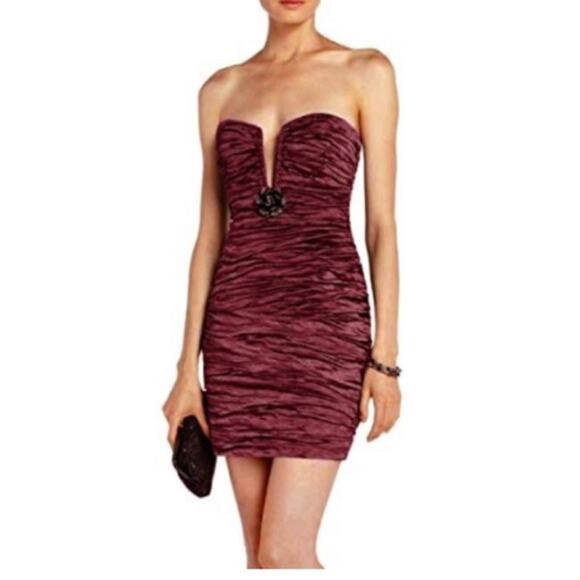 BCBG Max Azria Tristina Ruby Strapless Dress Size 0 - Picture 1 of 13